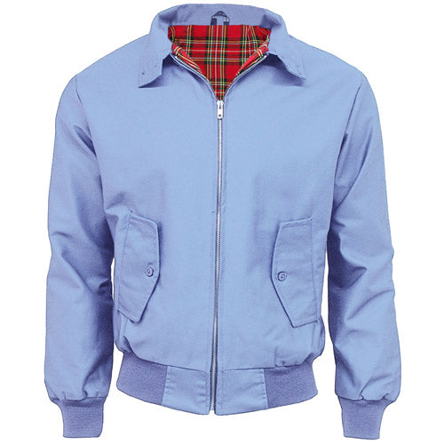 Mens Tartan Lined Classic Harrington Jackets - Made in the UK