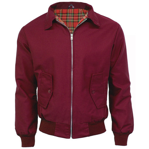 Mens Tartan Lined Classic Harrington Jackets - Made in the UK